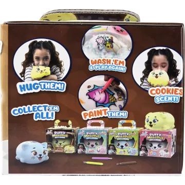 Puffy Mallows -Pufók mályvacukor-állatka: Cookie - sárga - . kép