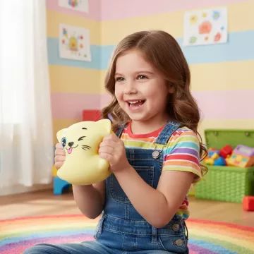 Puffy Mallows -Pufók mályvacukor-állatka: Cookie - sárga - . kép