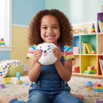 Puffy Mallows - Pufók mályvacukor-állatka: Ice Cream - fehér - . kép