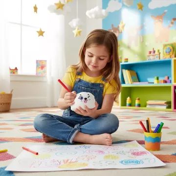 Puffy Mallows - Pufók mályvacukor-állatka: Ice Cream - fehér - . kép