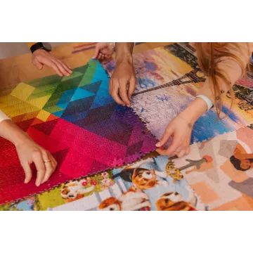 Trefl Prime: 1000 puzzle-Színrobbanás-Kockák-CSOMAGOLÁSSÉRÜLT - . kép