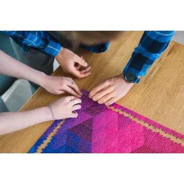 Trefl Prime: 1000 puzzle-Színrobbanás-Kockák-CSOMAGOLÁSSÉRÜLT - . kép