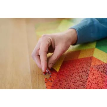 Trefl Prime: 1000 puzzle-Színrobbanás-Kockák-CSOMAGOLÁSSÉRÜLT - . kép