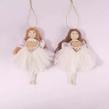 Angelito con tutú y corazón - 14 cm, varios tipos