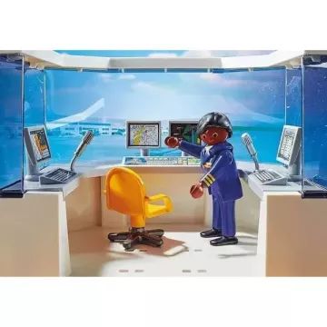 Playmobil Airport with Airplane and Control Tower Reptér repülővel és irányítótorony - . kép