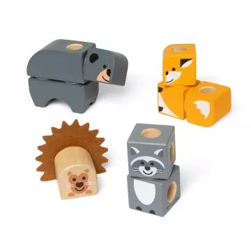 Melissa & Doug: Blockables - Bosdieren set - .afbeelding