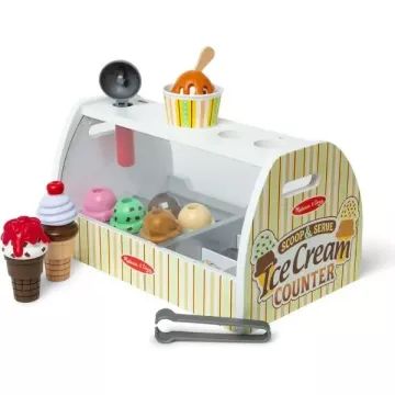 Melissa & Doug: Set de joacă pentru înghețată din lemn - .foto