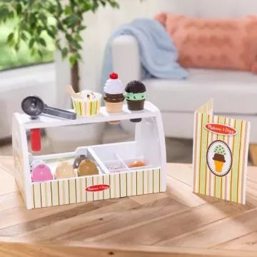 Melissa & Doug: Set de joacă pentru înghețată din lemn - .foto