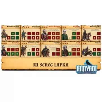 Hunyadi - De Slag bij Nándorfehérvár, bordspel - in het Hongaars - in het Hongaars - .afbeelding