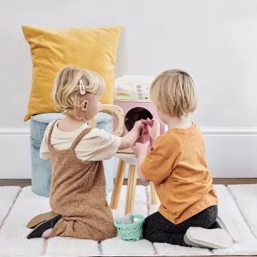 Rózsaszín elektromos mosógép kiegészítőkkel - CSOMAGOLÁSSÉRÜLT - . kép