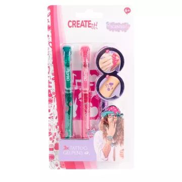 Create it!:Tetováló zselés toll szett sablonnal - többféle - . kép