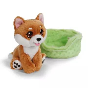 Nici Green: Shiba Inu Plüschfigur im Korb - - . bild aus