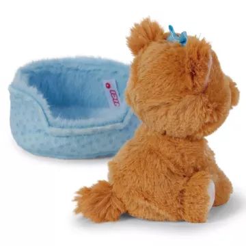 Nici Green: Yorkshire kutya plüssfigura kosárban - 12 cm - . kép