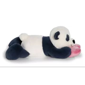 Nici Green: Love panda plüssfigura szívvel - fekvő, 30 cm - . kép