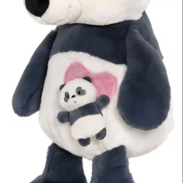 Nici Green: Love panda plüssfigura bébijével - 40 cm - . kép