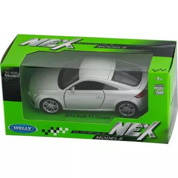 Welly fém autó: Audi TT Coupé 2014 kisautó, 1:34 - CSOMAGOLÁSSÉRÜLT - . kép