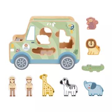 Tooky Toy: Szafari játékszett, fa - CSOMAGOLÁSSÉRÜLT - . kép