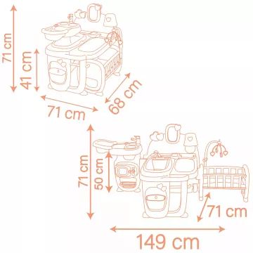 Baby Nurse: Óriás babacenter kiegészítőkkel - CSOMAGOLÁSSÉRÜLT - . kép