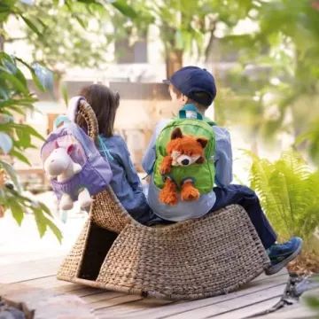 Nici: Mochila de pelúcia unicórnio - lilás, 25 cm - .Imagem
