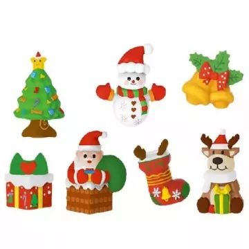 Karácsonyi hűtőmágnes készítő szett - CSOMAGOLÁSSÉRÜLT - . kép