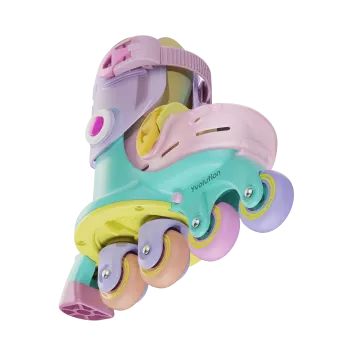 Yvolution: Twista pattini regolabili - arcobaleno, 23-28 - .immagine