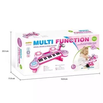 Szintetizátor - 31 billentyűs, pink CSOMAGOLÁSSÉRÜLT - . kép