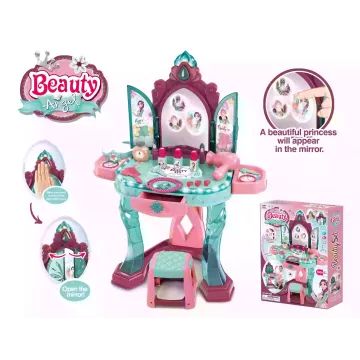 Zenélő fésülködőasztal szenzorral nyíló tükörrel CSOMAGOLÁSSÉRÜLT - . kép