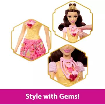Princesas Disney: Muñeca sorpresa de corazón - Bella - .imagen