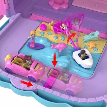 Polly Pocket: Conjunto de juego Vacaciones sobre ruedas - .imagen