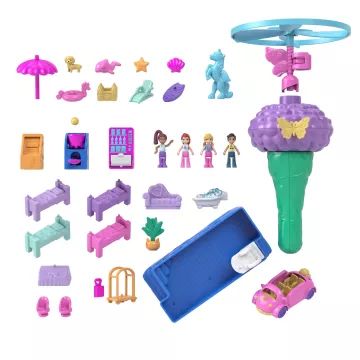 Polly Pocket: Conjunto de juego Vacaciones sobre ruedas - .imagen