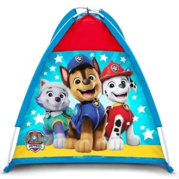 Hrací stan s motívom Tlapkovej patrol y - 112 x 112 x 94 cm, modrý - .Obrázok
