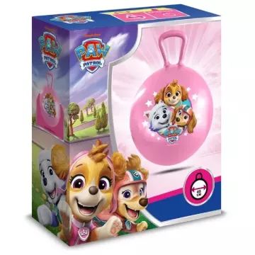 Mancs őrjárat mintájú ugráló labda - 45 cm, pink - . kép