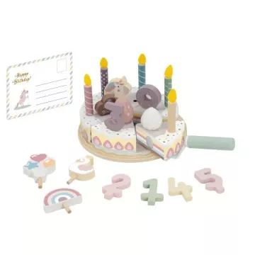 Tooky Toy: Urodzinowy tort z drewna - .zdjęcie 