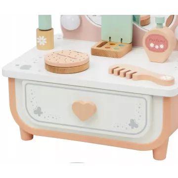 Tooky Toy: Schminktisch aus Holz mit Schmetterling und Beleuchtung – 34 cm - . bild aus