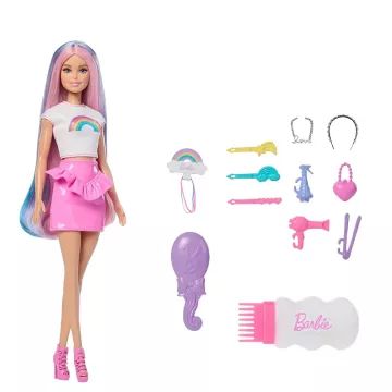 Barbie: Lutka s blistavom duginom kosom - .slika