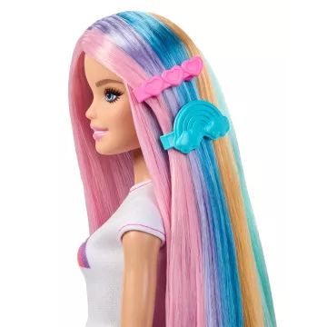 Barbie: Barbie Regnbuehår Dukke - .billede