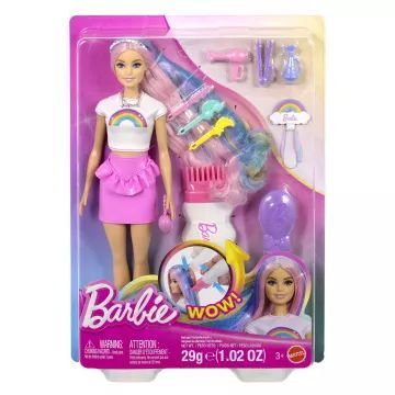 Barbie: Barbie Regnbuehår Dukke - .billede