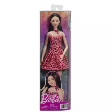 Barbie: Fashionista lutka v roza obleki z vzorcem roza panterja - .slika