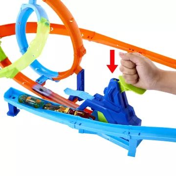 Hot Wheels: Stunt Dobbeltloop Bane Legesæt - .billede