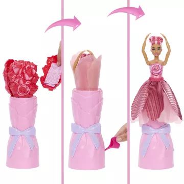 Barbie: Atverkite gėlių magijos staigmenos lėlę - Rožė - .vaizdas
