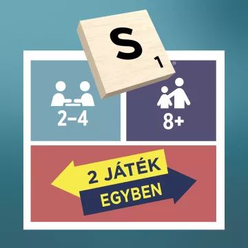 Scrabble: Original Gesellschaftsspiel 2-in-1, Holz - . bild aus