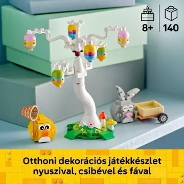 LEGO® Iconic Vânătoare de Ouă cu iepuraș și puișor 40808 - .foto