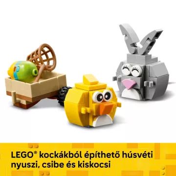 LEGO® Iconic Vânătoare de Ouă cu iepuraș și puișor 40808 - .foto