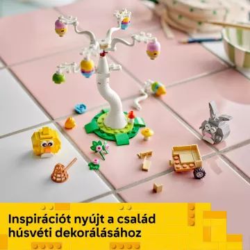 LEGO® Iconic Tojásvadászat nyuszival és csibével 40808 - . kép