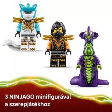 Robotul de acțiune LEGO® NINJAGO® Cole și Dragonul Zane 71854 - .foto