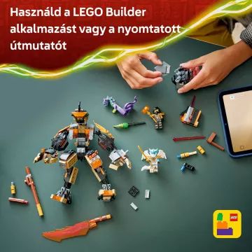 Robotul de acțiune LEGO® NINJAGO® Cole și Dragonul Zane 71854 - .foto