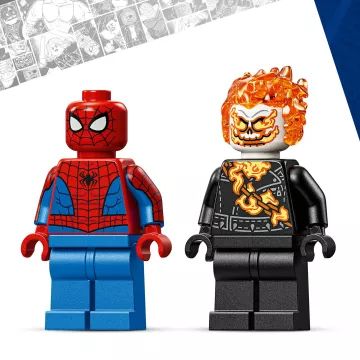 LEGO® Marvel Spider-Man versus Îngerul Iadului pe motocicletă 76335 - .foto