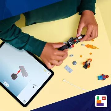 LEGO® Marvel Spider-Man versus Îngerul Iadului pe motocicletă 76335 - .foto