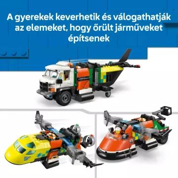 LEGO® City Flyvemaskine, liftbil og luftpudefartøj remix 60505 - .billede