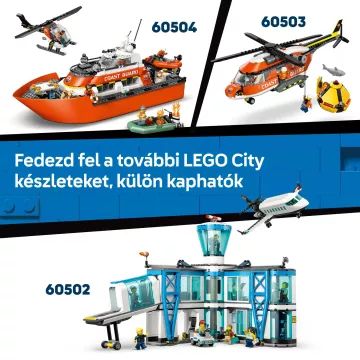 LEGO® City lėktuvo, kėlimo platformos ir oro pagalvės transporto priemonės rinkinys 60505 - .vaizdas